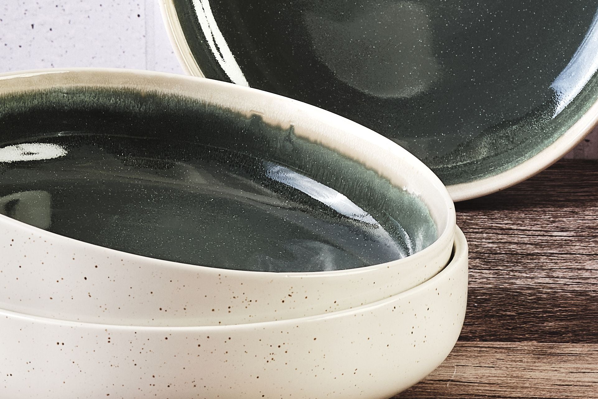 Bowl OXYGEN Ø22cm - 6 pieces - Verdigris