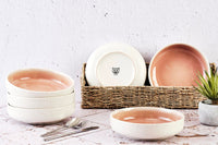 Bowl OXYGEN Ø22cm - 6 pieces - Powder pink