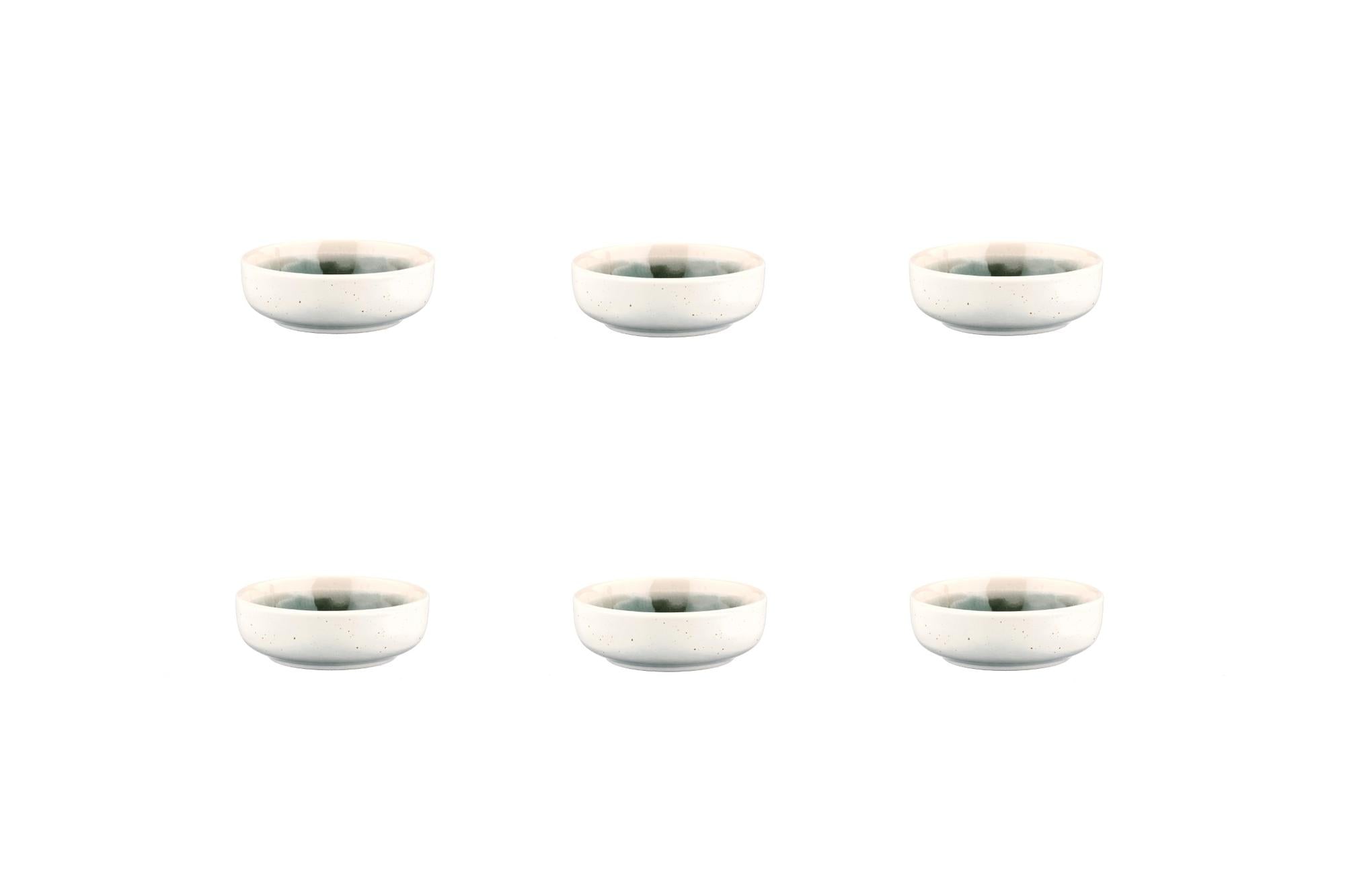 Schalen OXYGEN Ø9cm - 6 tlg. - Graugrün