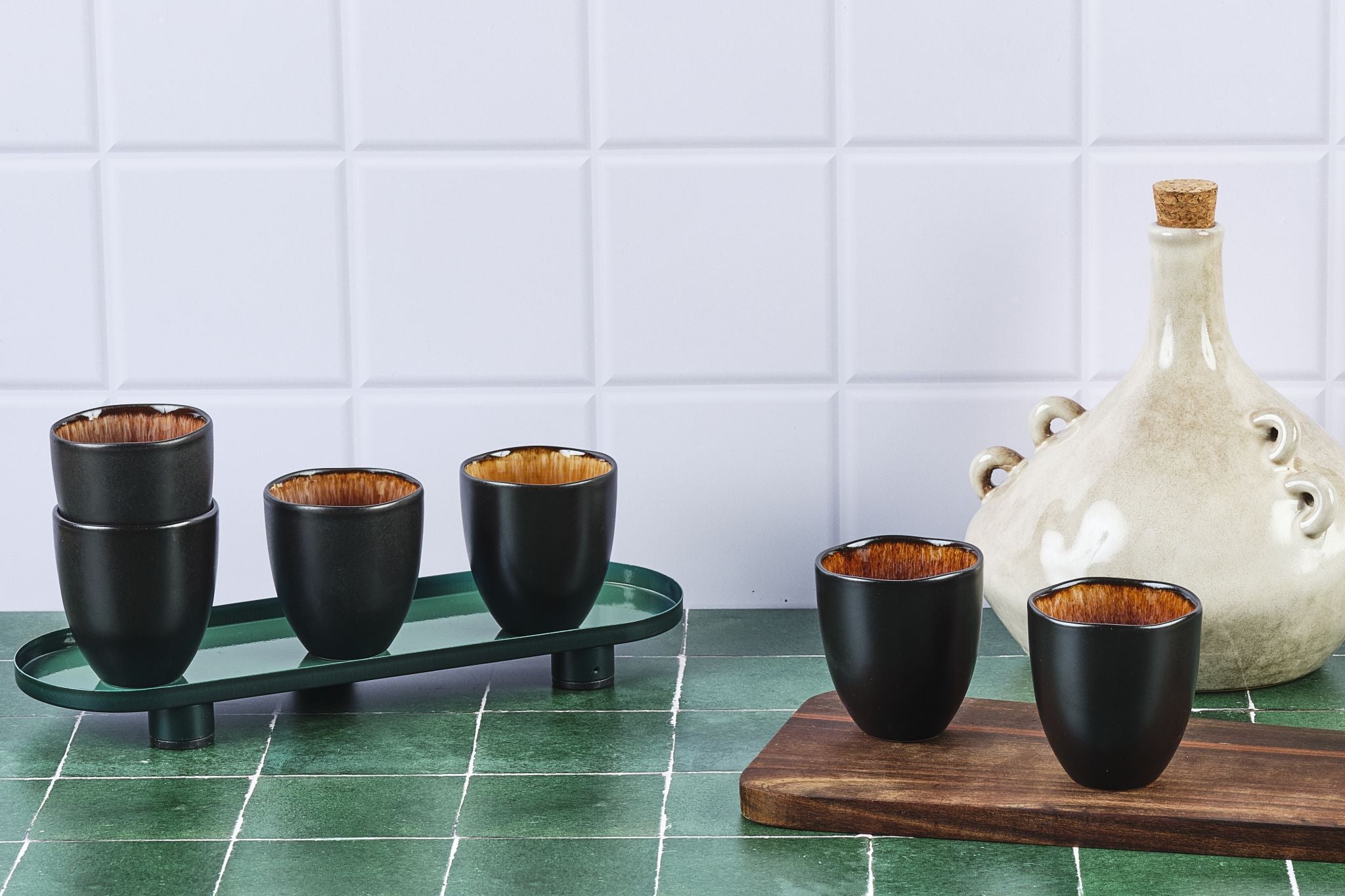 Tassen-Set IRIS 15cl - 6 tlg. - Braun