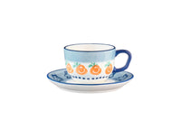 NAPOLI cup 20cl and saucer Ø15cm - 8 pieces - Citrus