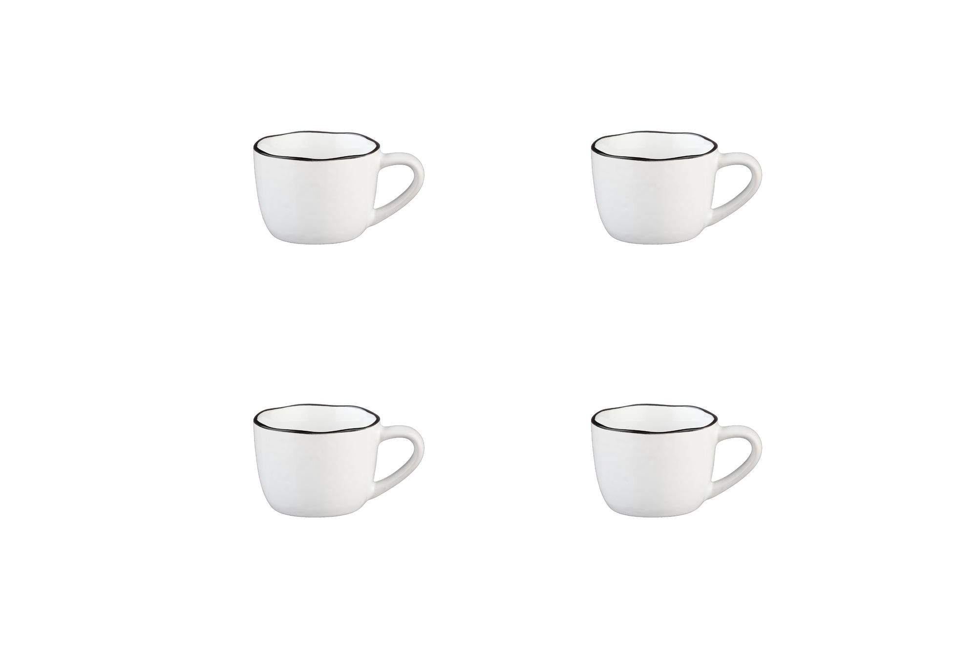 Tassen-Set PURE 12cl - 4 tlg. - Weiss