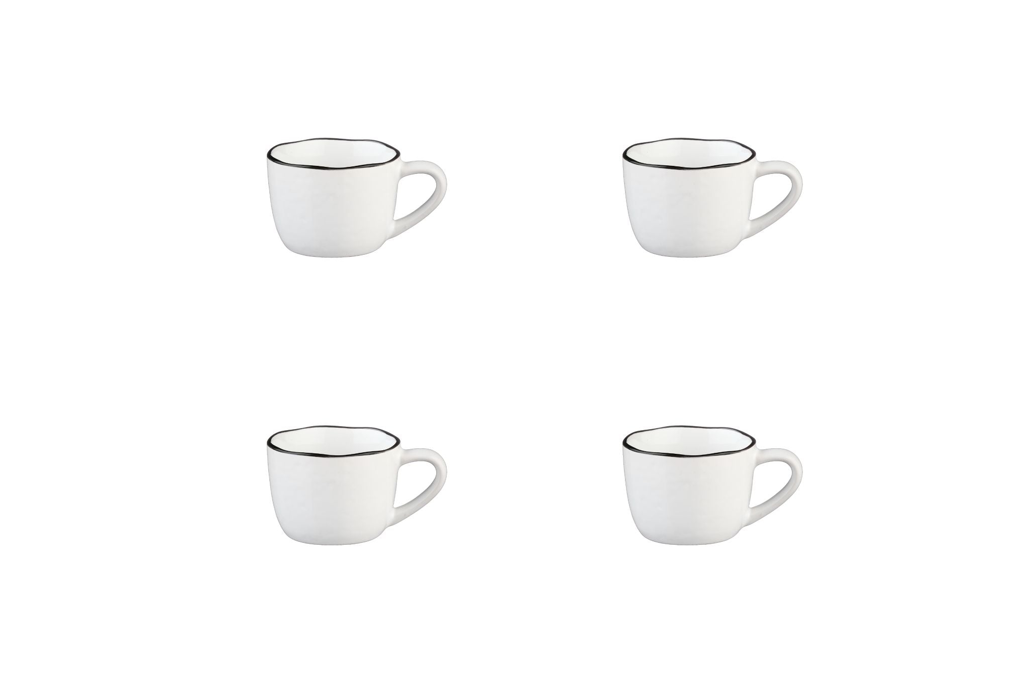 Tassen-Set PURE 12cl - 4 tlg. - Weiss