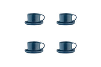 SCANDI cup 15cl and saucer Ø12cm - 8 pieces - Navy