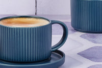 SCANDI tazza 15cl e piattino Ø12cm - 8 pezzi - Navy