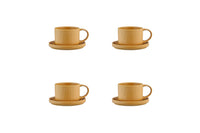 Tasse SCANDI 15cl et soucoupe Ø12cm - 8 pièces - Ocre