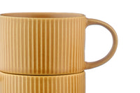 Tasse SCANDI 15cl et soucoupe Ø12cm - 8 pièces - Ocre