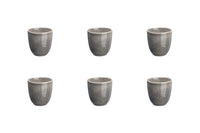 Cup STELLAR 15cl - 6 pieces - Concrete grey