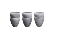 Tassen-Set STONE 15cl - 6 tlg. - Mondgrau