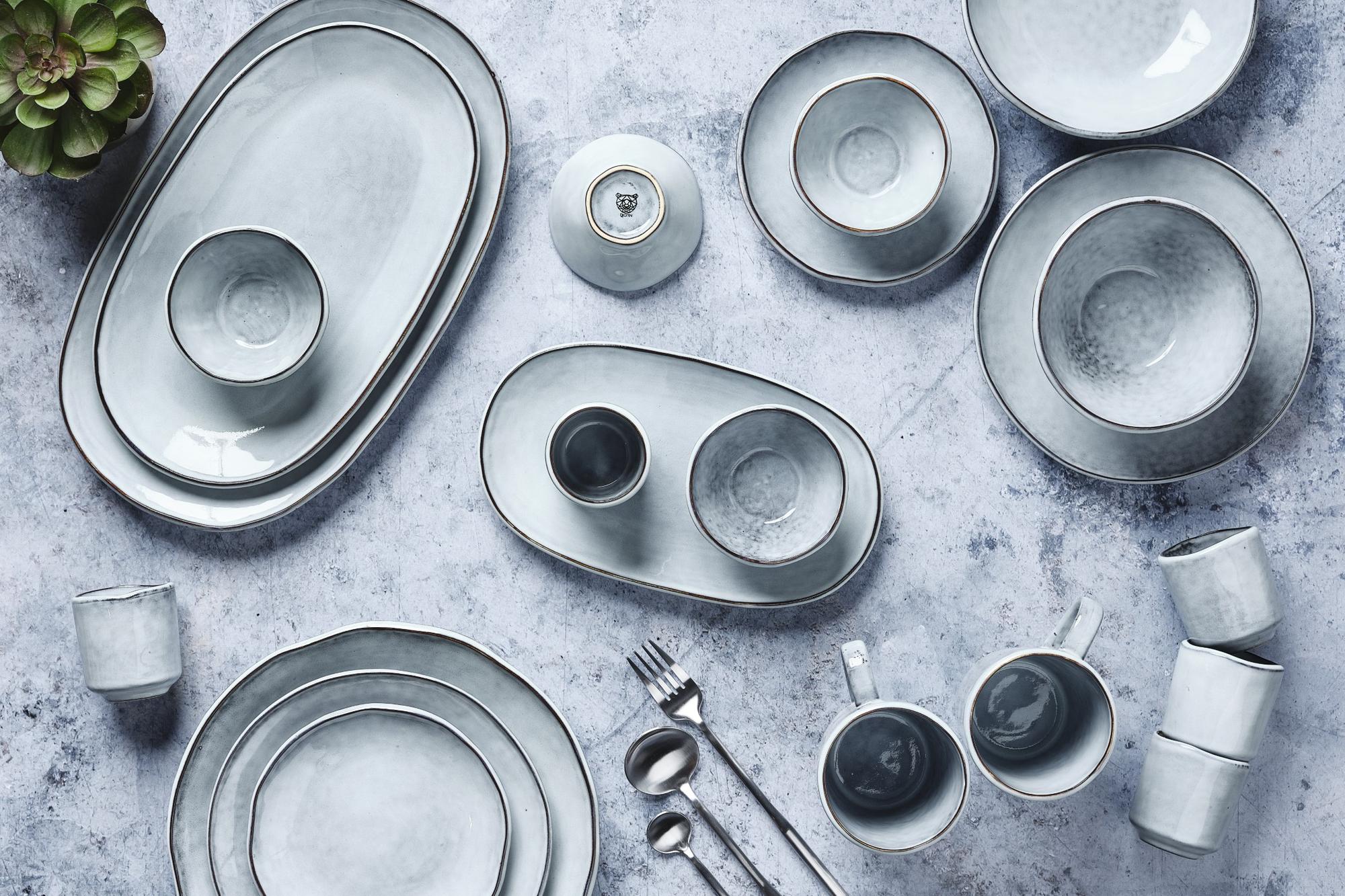 Schalen CLOUD Ø19cm - 6 tlg. - Sturmgrau