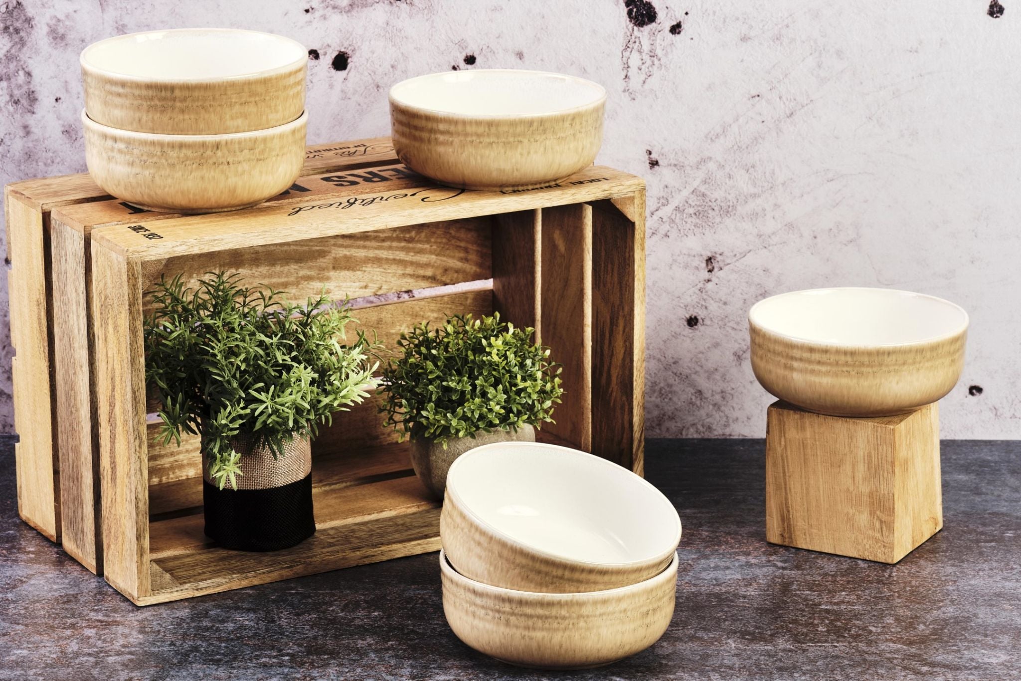 Ciotola COSMOS Ø15,5 cm - 6 pezzi - Crema