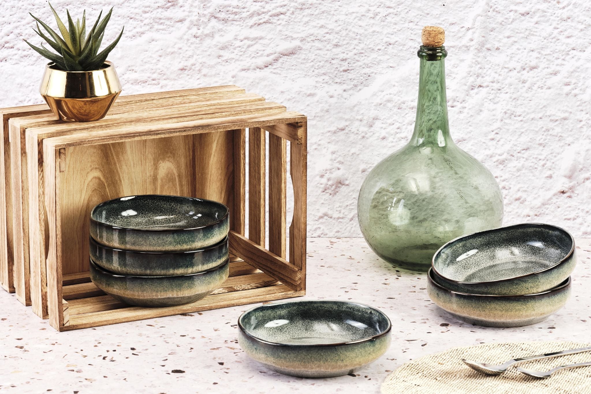 Bol GENESIS Ø17cm - 6 pièces - Terre