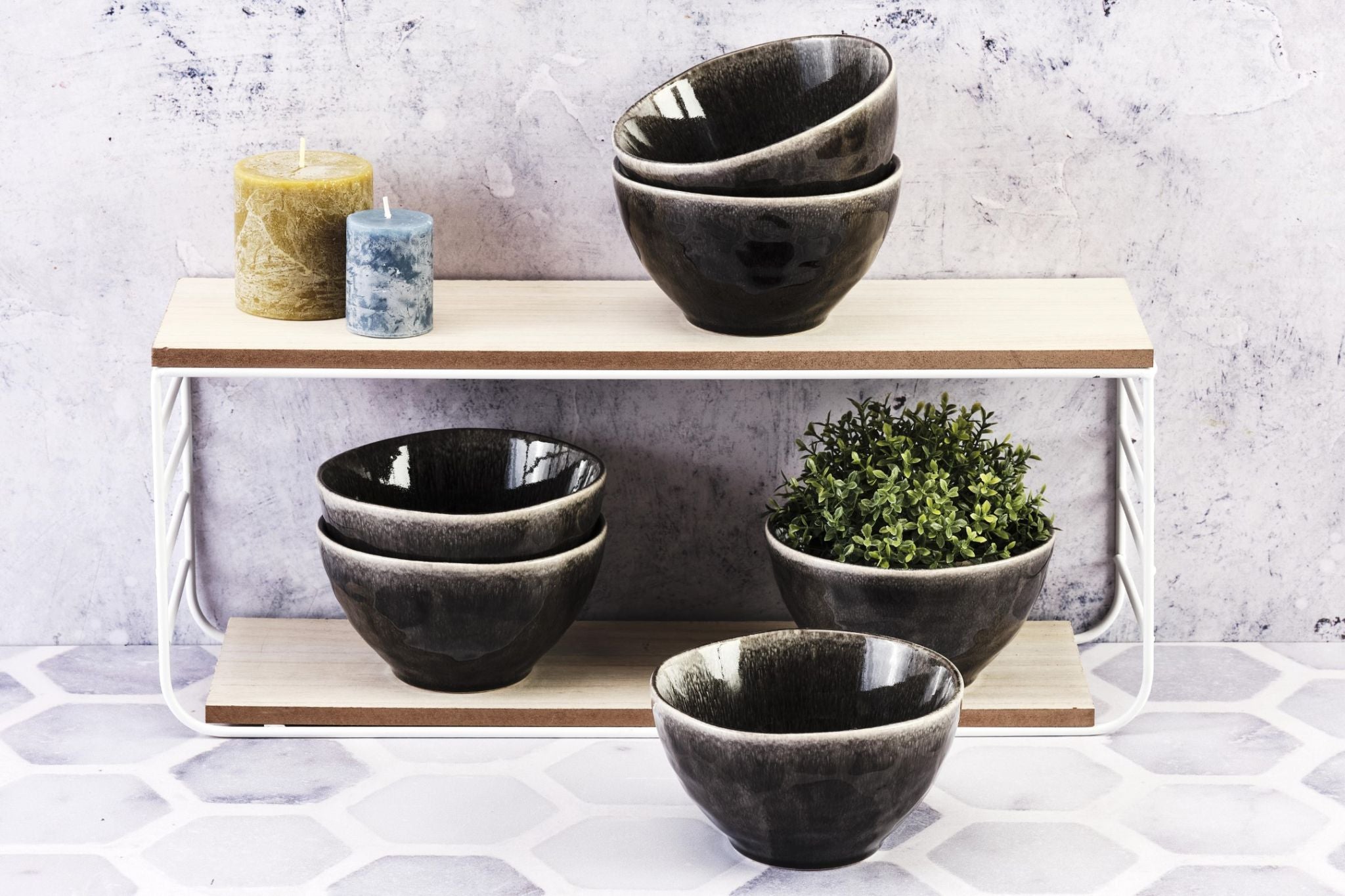 Bol MOON Ø14,5cm - 6 pièces - Encre