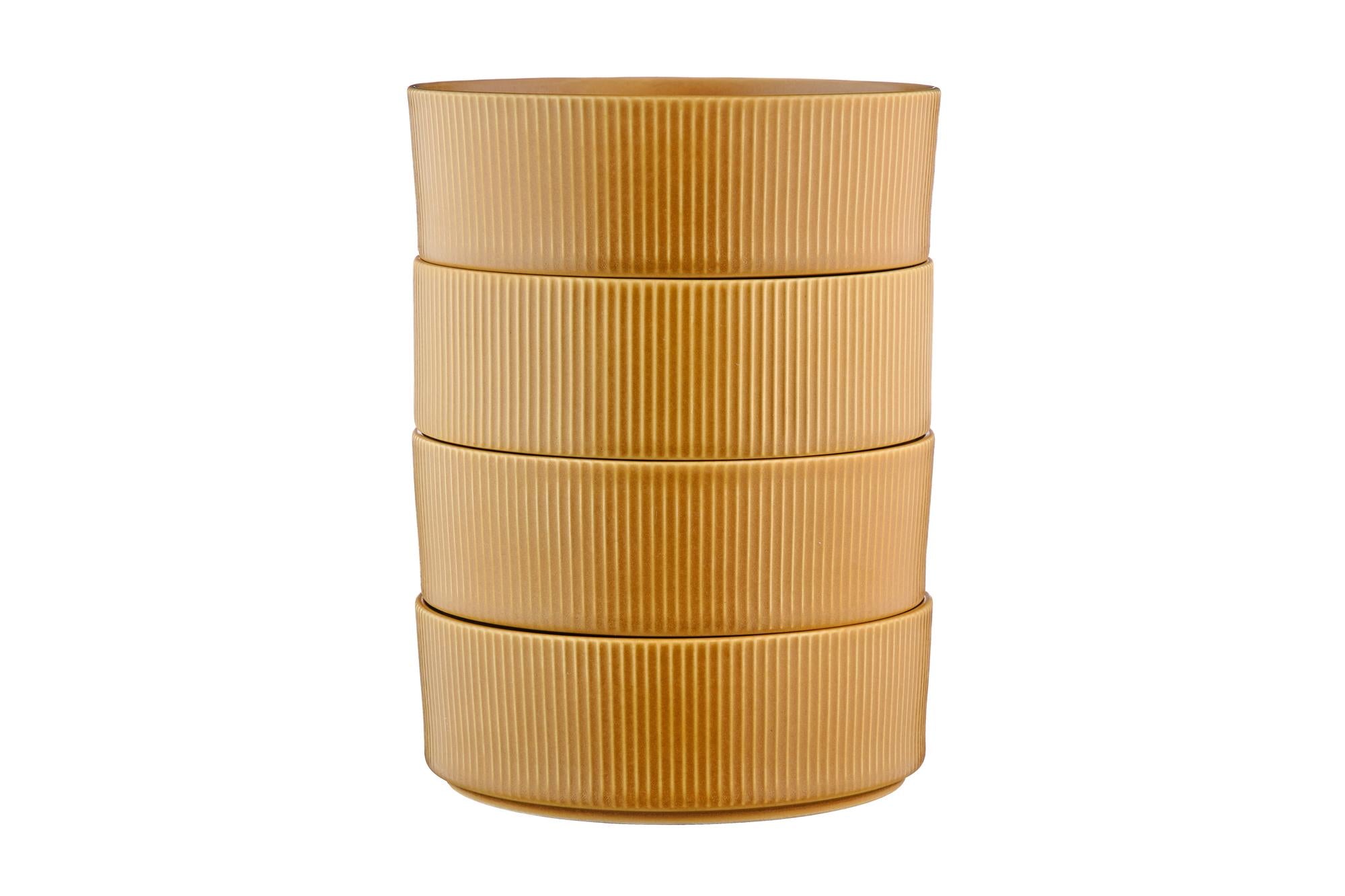 Schalen SCANDI Ø16,5cm - 4 tlg. - Ocker