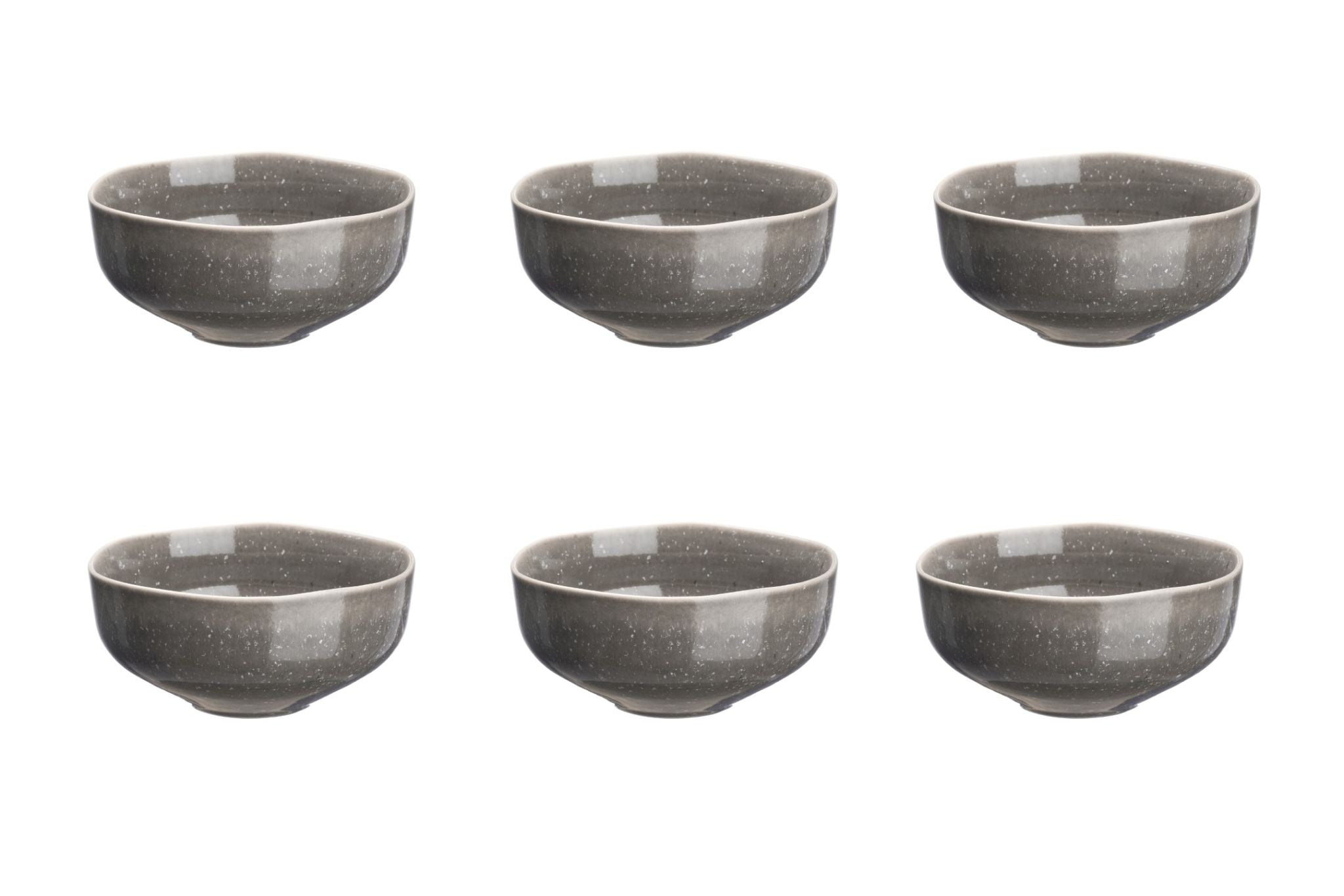 Schalen STELLAR Ø14cm - 6 tlg. - Betongrau