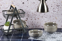 Bowl STELLAR Ø14cm - 6 pieces - Concrete grey