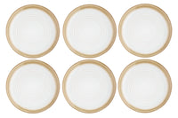 Assiette COSMOS Ø27,5cm - 6 pièces - Crème