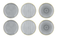 Teller-Set PATTERN Ø26cm - 6 tlg. - Eclipse