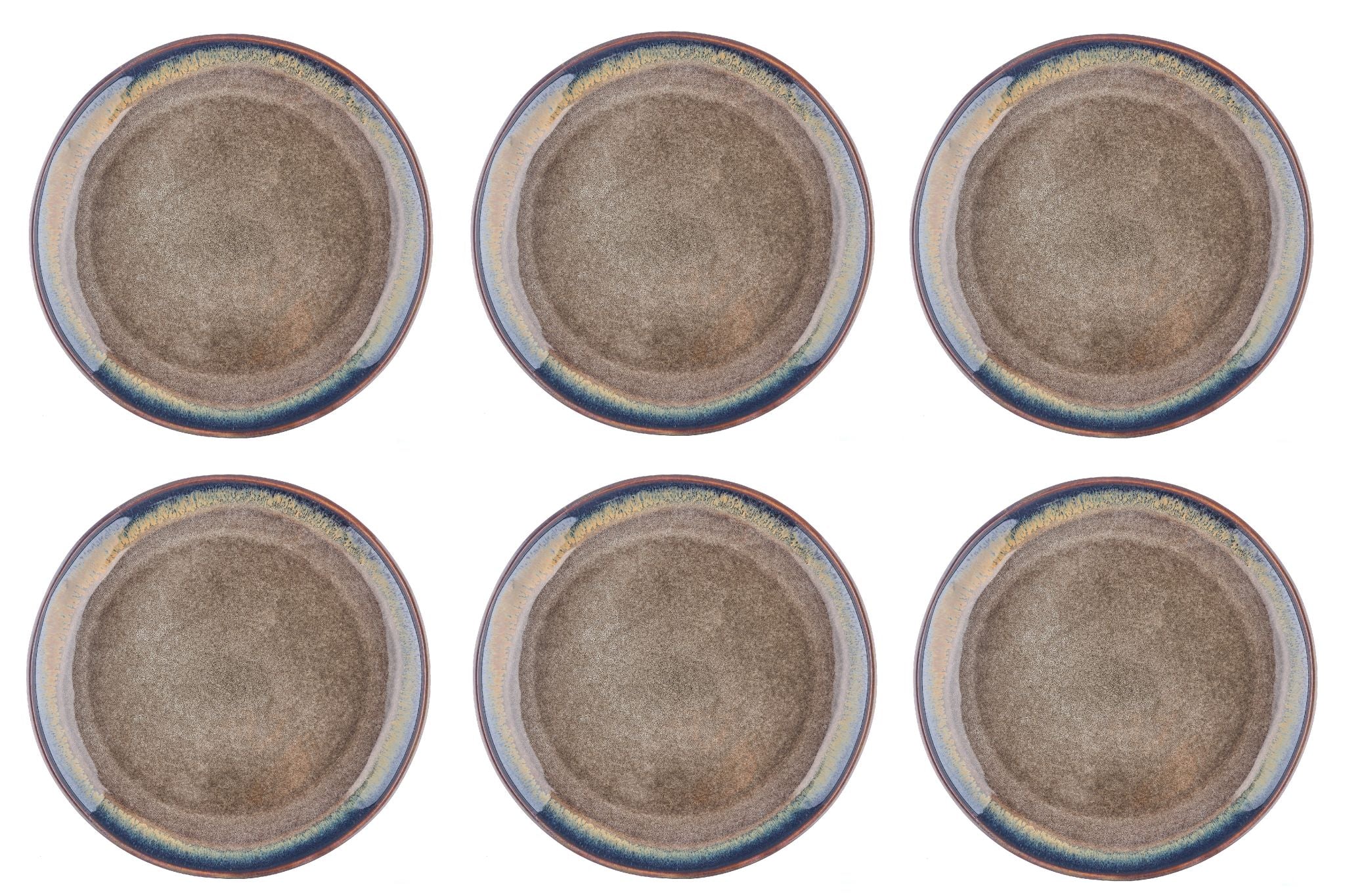 Teller-Set GENESIS Ø27cm - 6 tlg. - Basalt