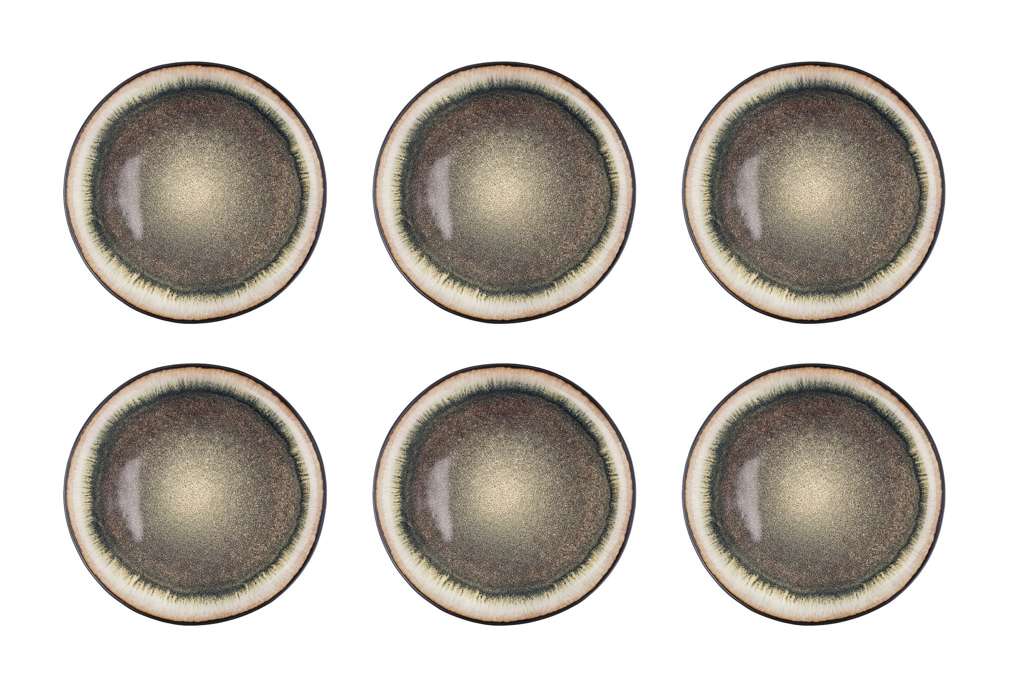 Teller IRIS Ø26cm - 6 tlg. - Wildbraun