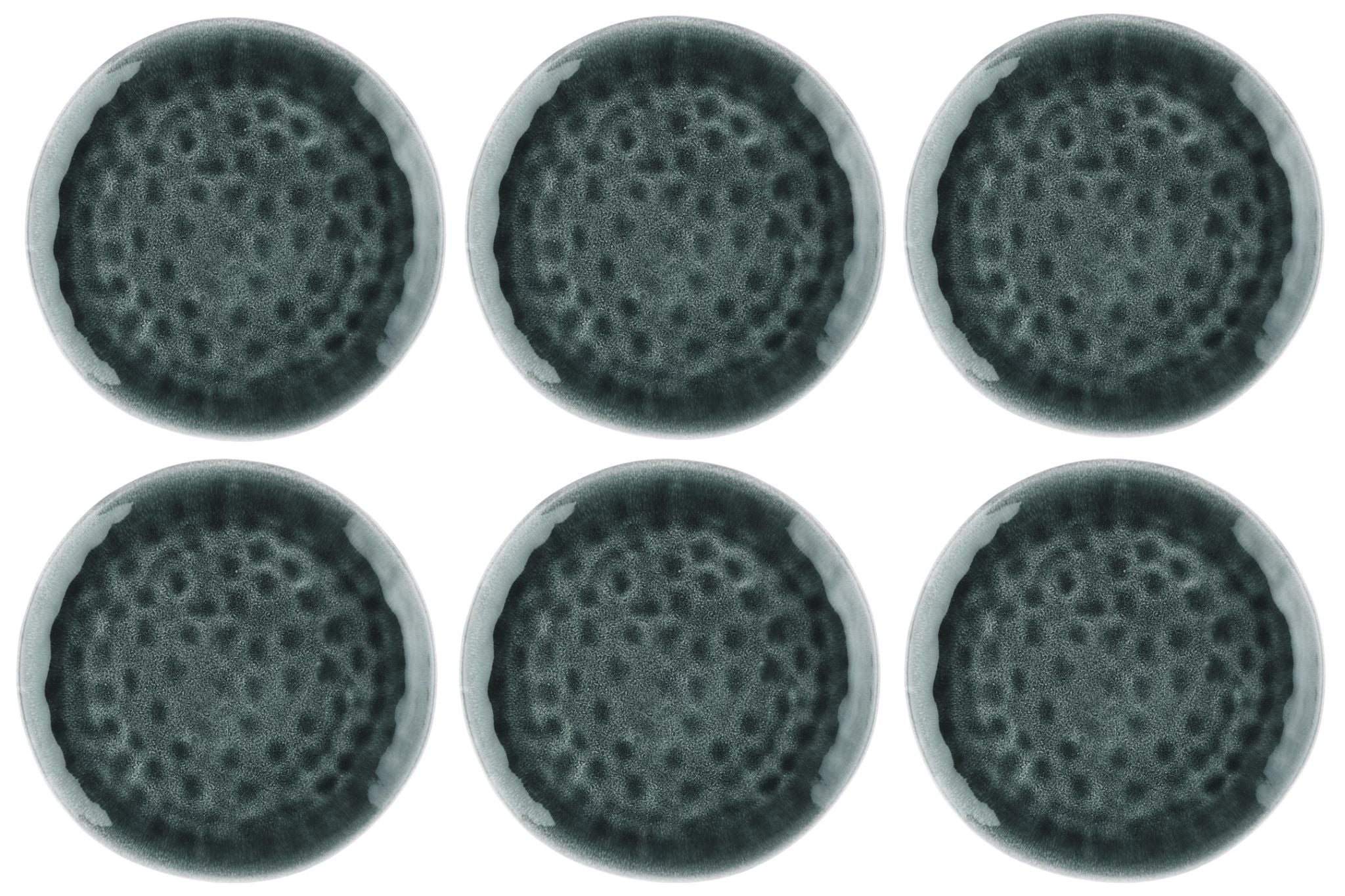 Teller-Set MOON Ø28,5cm - 6 tlg. - Petrol