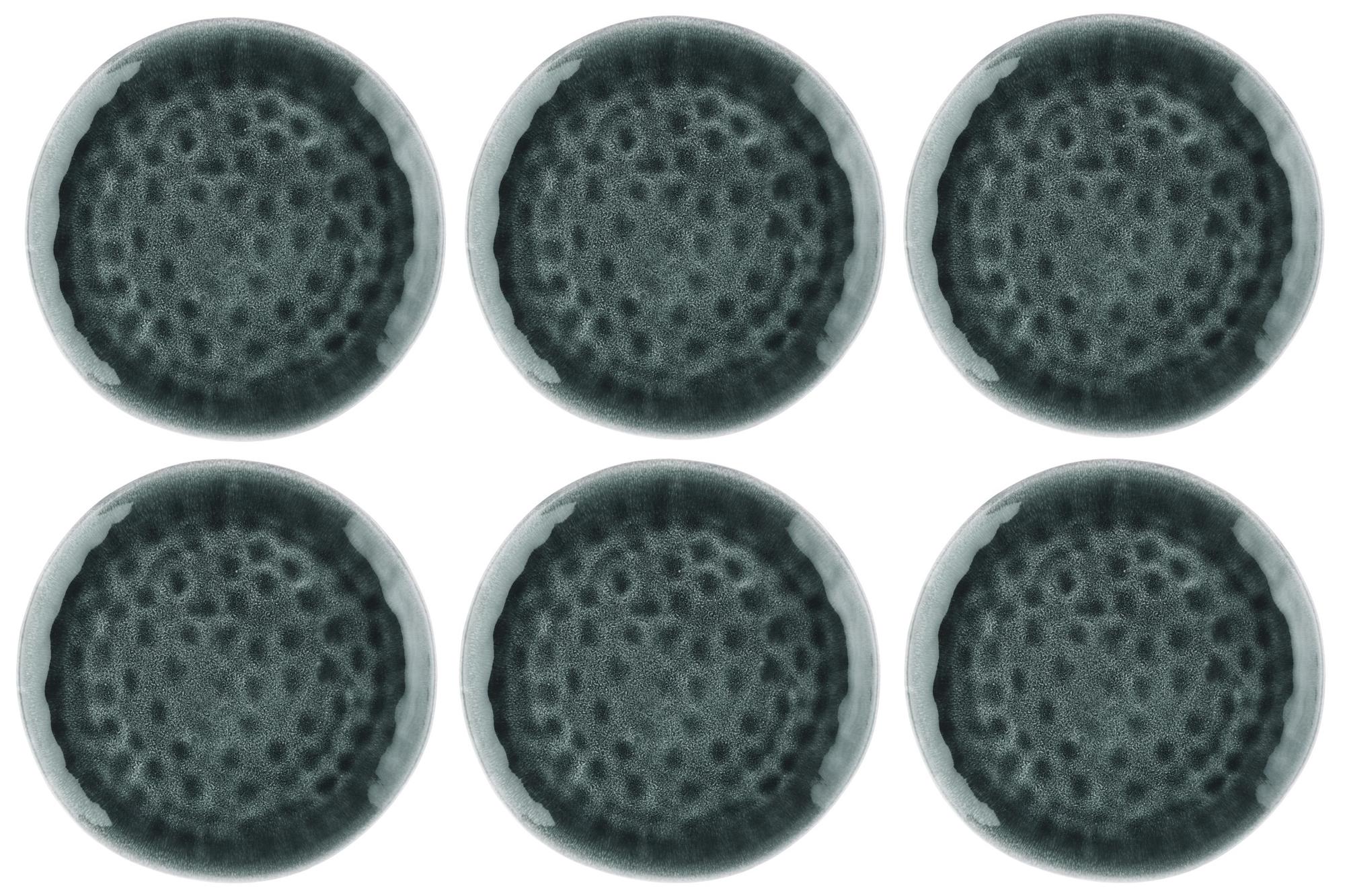 Teller-Set MOON Ø28,5cm - 6 tlg. - Petrol