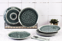 Teller-Set MOON Ø28,5cm - 6 tlg. - Petrol