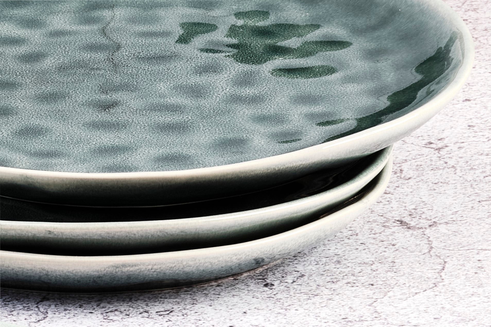 Teller-Set MOON Ø28,5cm - 6 tlg. - Petrol