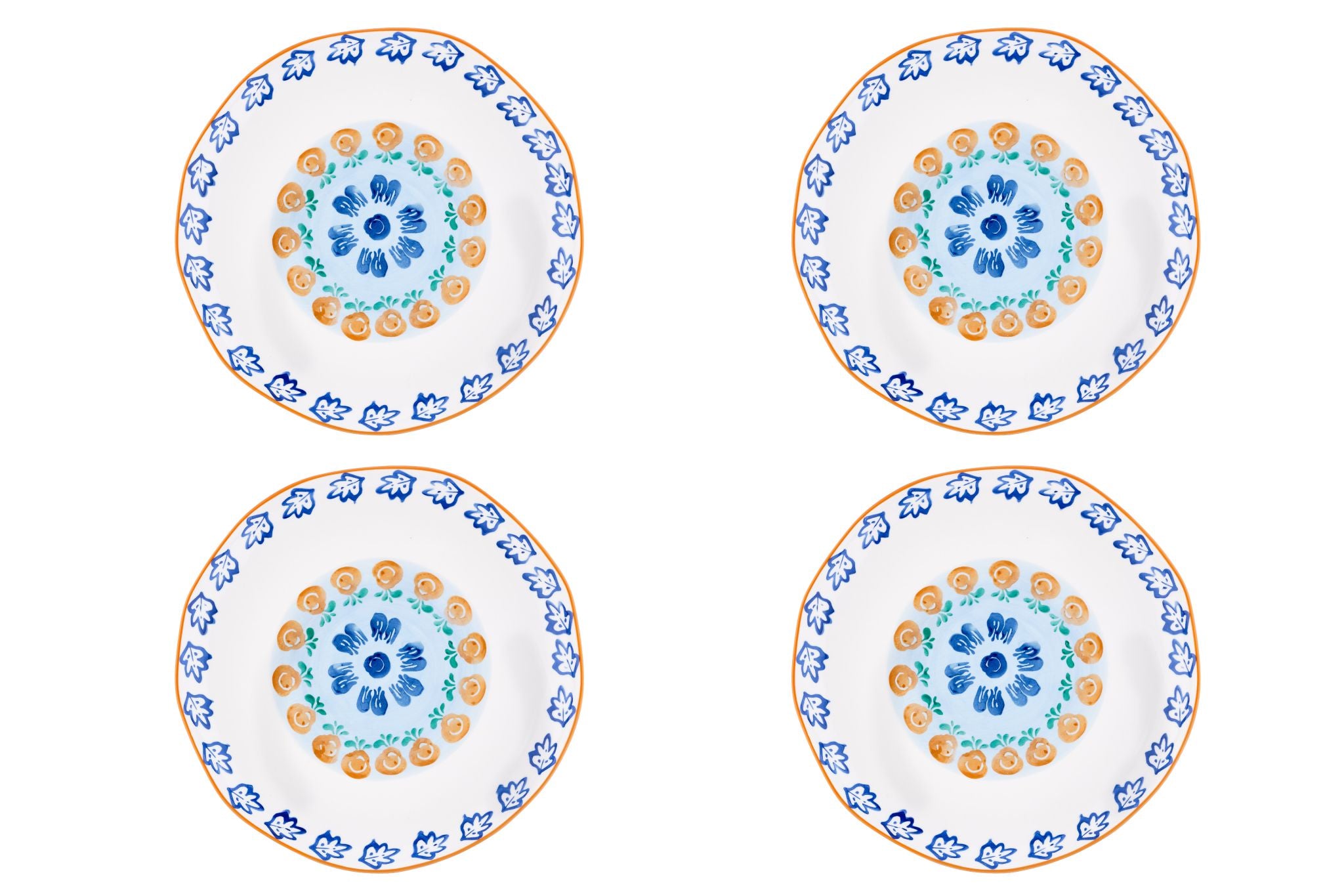 Teller-Set NAPOLI Ø27cm - 4 tlg. - Citrus