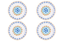 Assiette NAPOLI Ø27cm - 4 pièces - Agrume