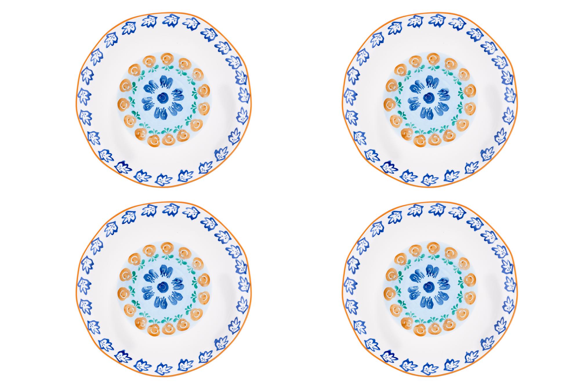 Teller-Set NAPOLI Ø27cm - 4 tlg. - Citrus