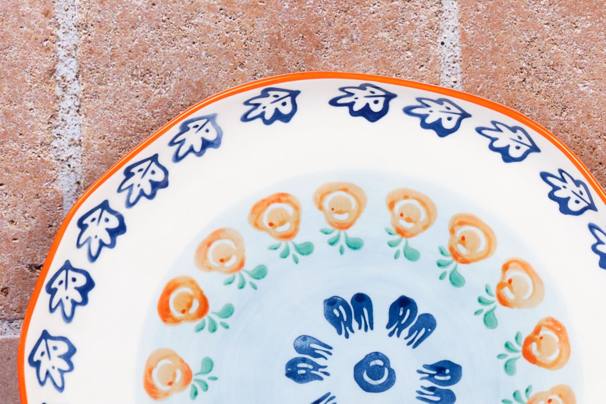 Assiette NAPOLI Ø27cm - 4 pièces - Agrume