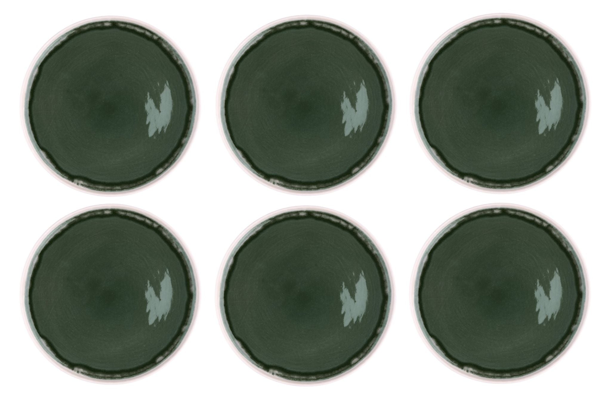 Teller-Set OXYGEN Ø27cm - 6 tlg. - Graugrün