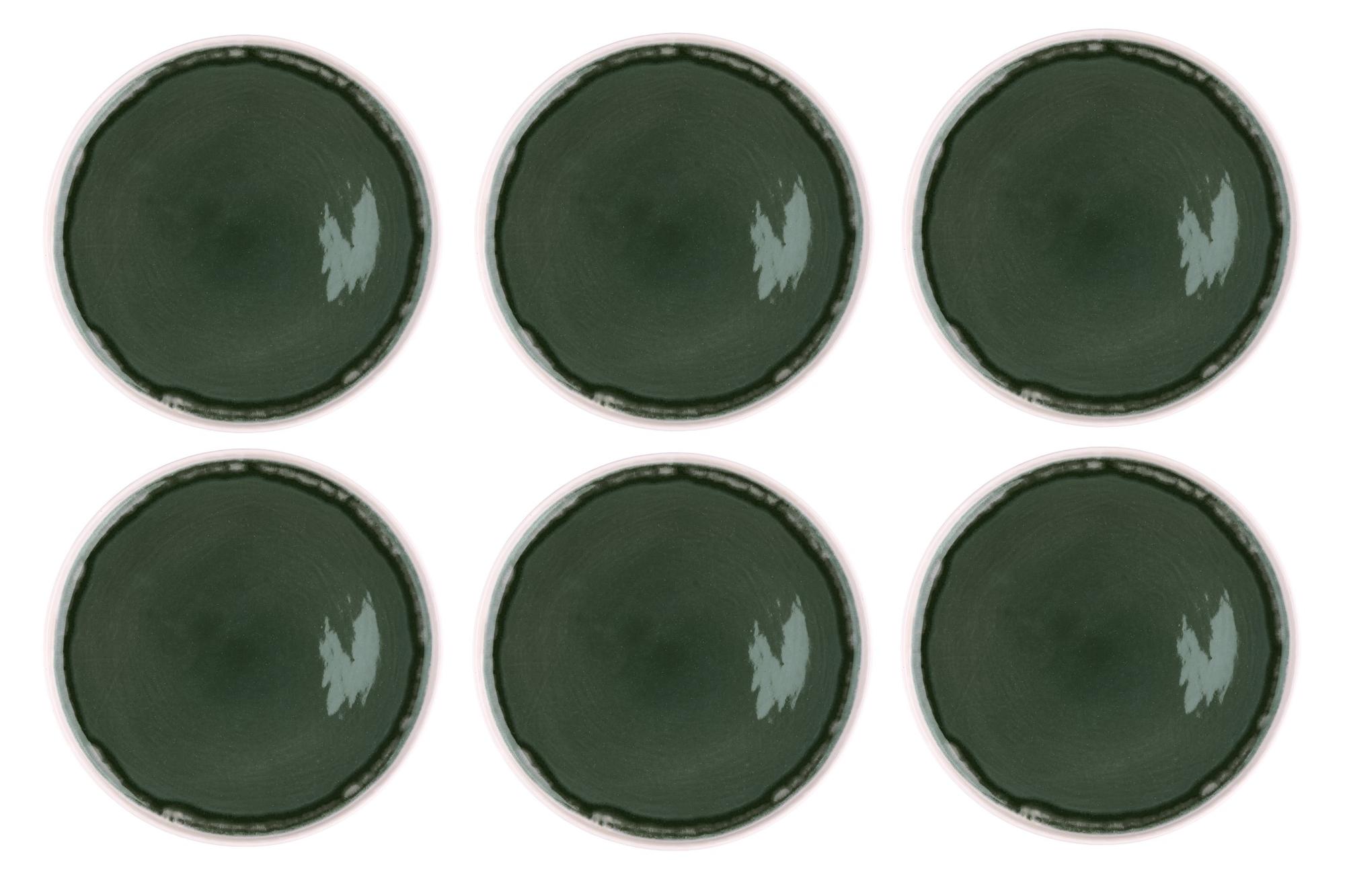 Teller-Set OXYGEN Ø27cm - 6 tlg. - Graugrün