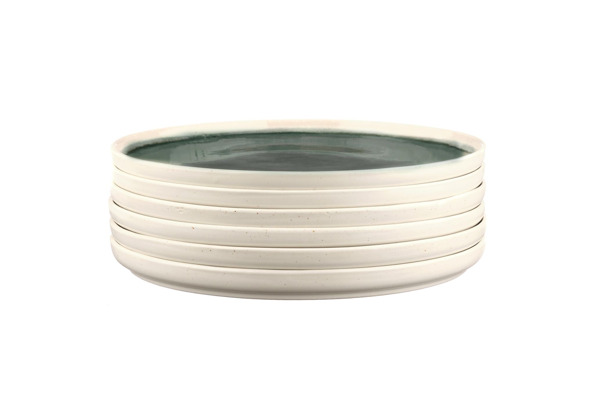 Teller-Set OXYGEN Ø27cm - 6 tlg. - Graugrün