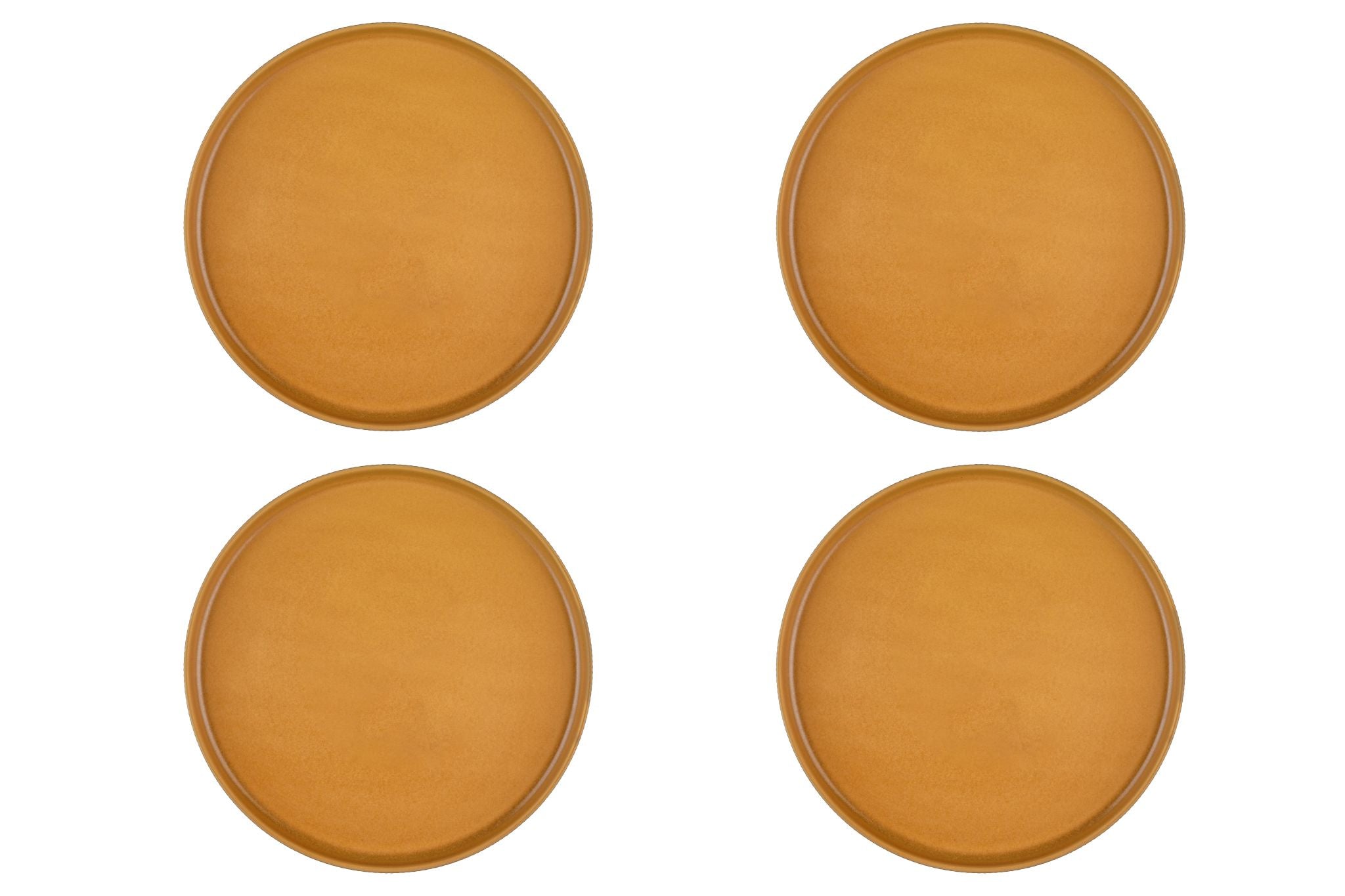 Teller-Set SCANDI Ø27,5cm - 4 tlg. - Ocker