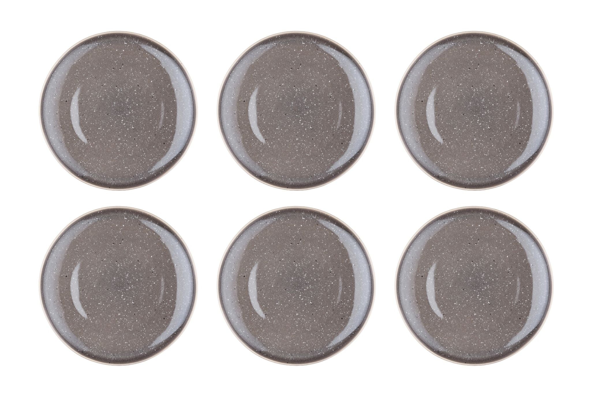 Teller-Set STELLAR Ø27cm - 6 tlg. - Betongrau