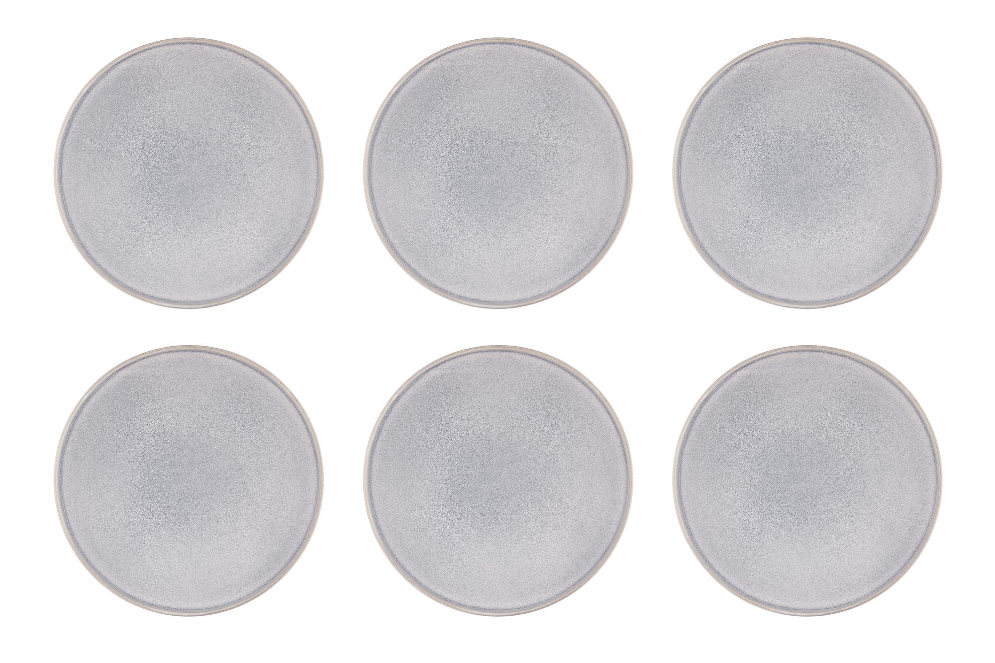 Teller-Set STONE Ø27,5cm - 6 tlg. - Mondgrau