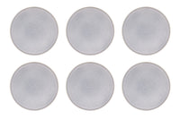 Assiette STONE Ø27,5cm - 6 pièces - Gris lune