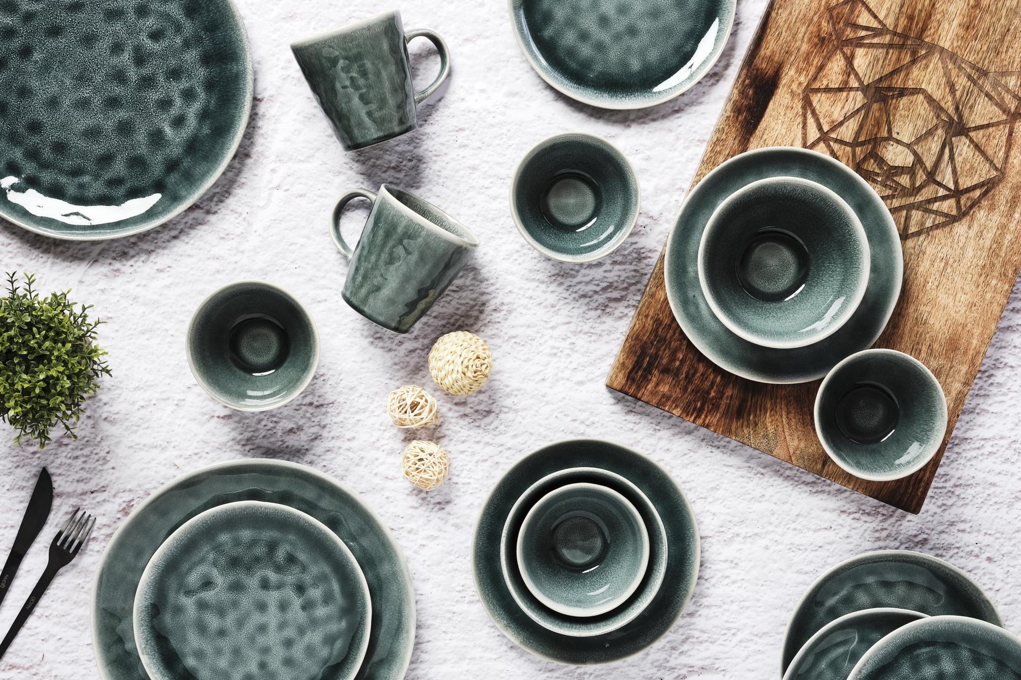 Tassen-Set MOON 40cl - 6 tlg. - Petrol