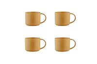 Tassen-Set SCANDI Ø12cm 50cl - 4 tlg. - Ocker