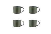 Tassen-Set SCANDI Ø12cm 50cl - 4 tlg. - Oliv