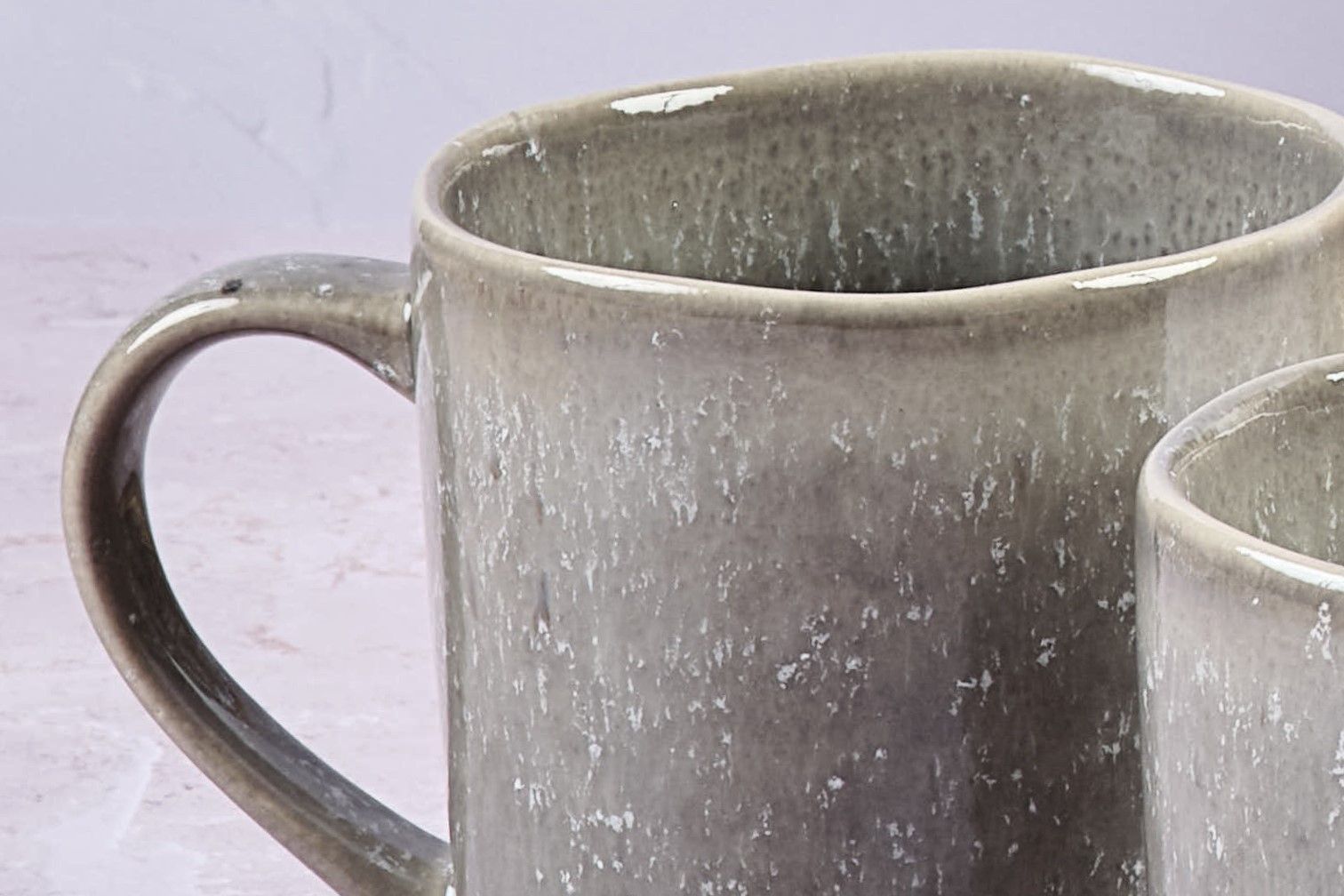 Mug STELLAR 40cl - 6 pieces - Concrete grey