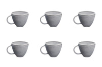 Mug STONE 25cl - 6 pieces - Moon grey