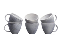 Tassen-Set STONE 25cl - 6 tlg. - Mondgrau