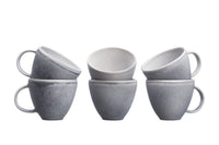 Mug STONE 25cl - 6 pieces - Moon grey