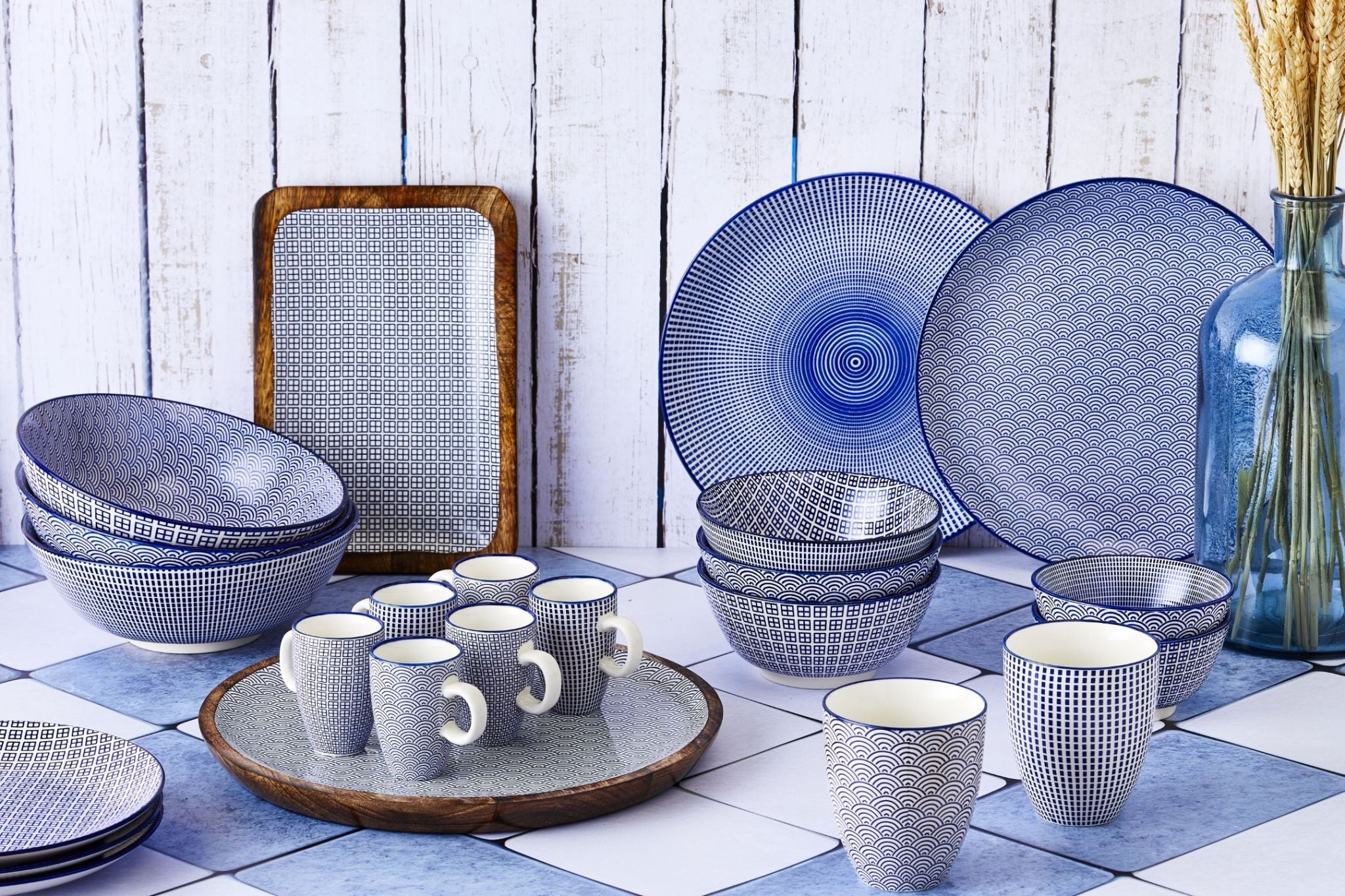 Ciotola PATTERN Ø21cm - 6 pezzi - Blu scuro