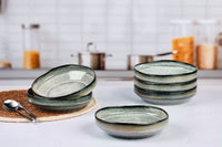 GENESIS deep plate Ø21cm - 6 pieces - Earth