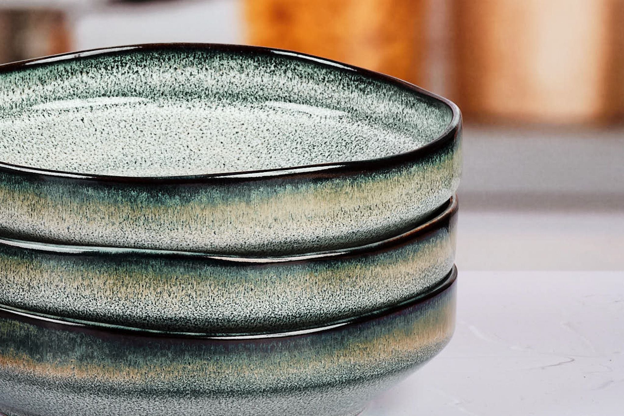 GENESIS deep plate Ø21cm - 6 pieces - Earth