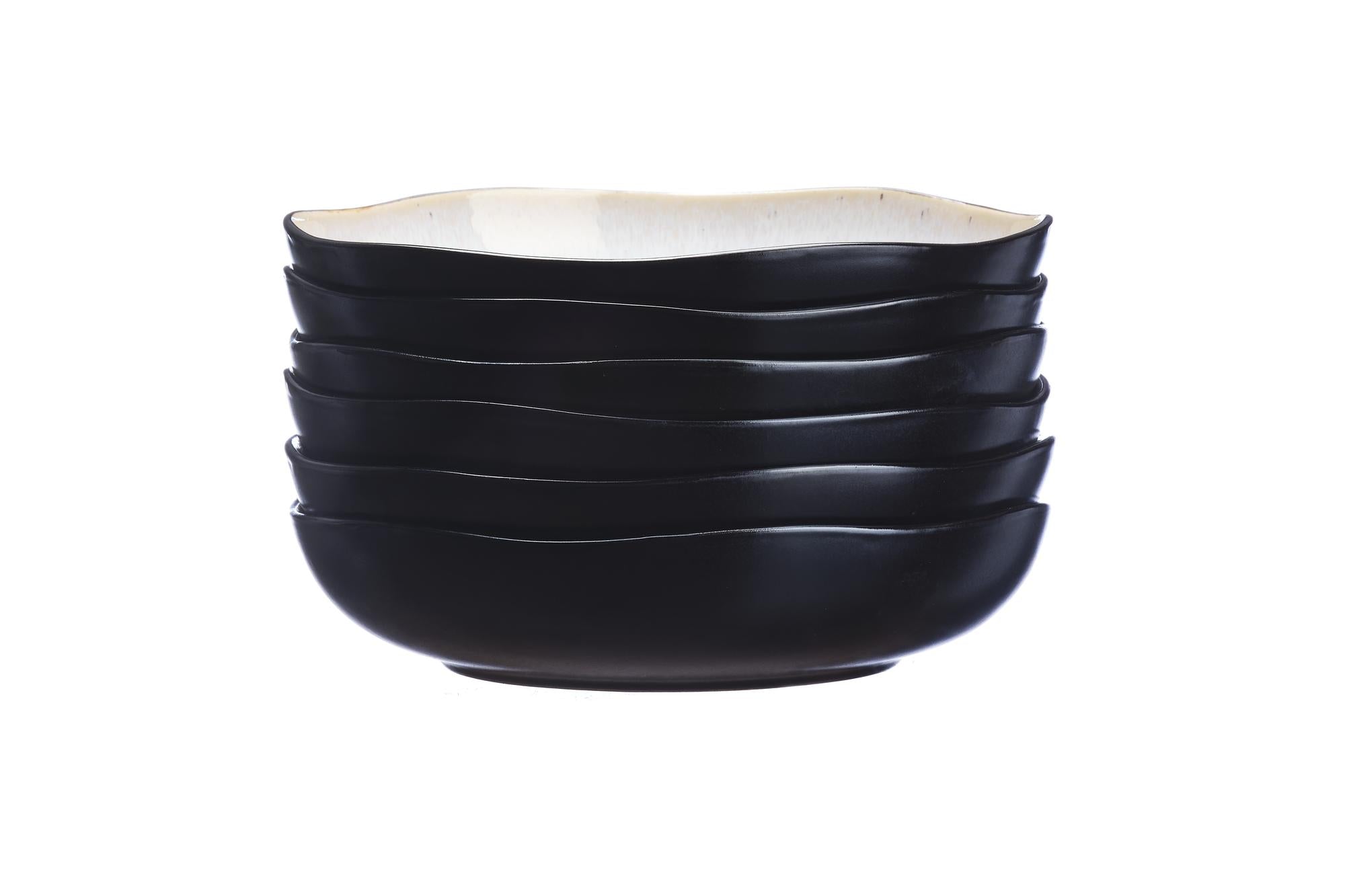 Piatto fondo IRIS Ø22,5 cm - 6 pezzi - Bianco avorio